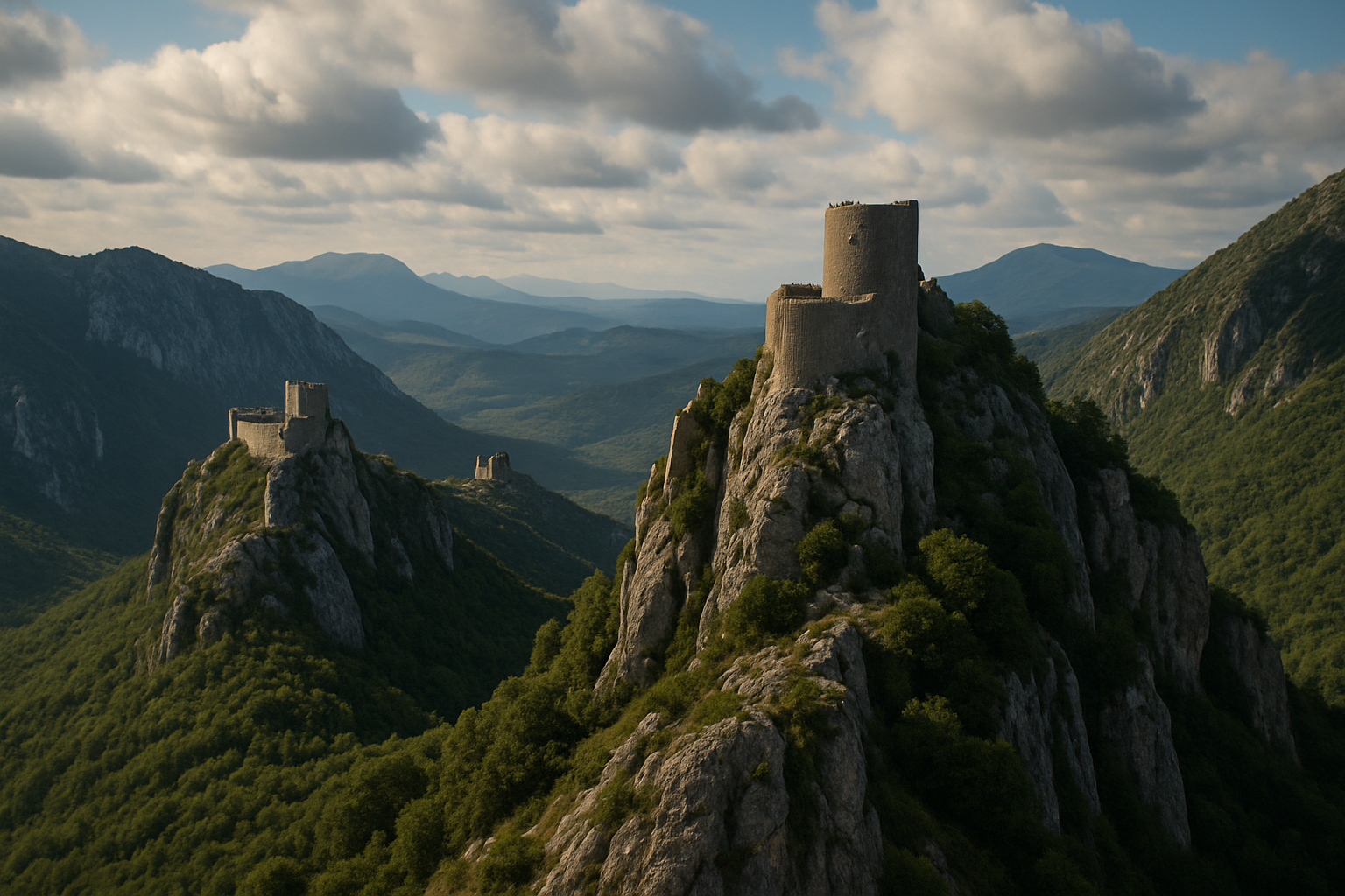 Châteaux cathares en Occitanie